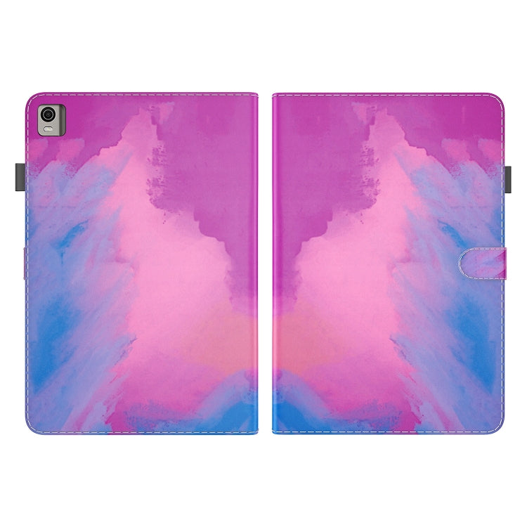 For Nokia T21 Watercolor Pattern Flip Leather Tablet Case