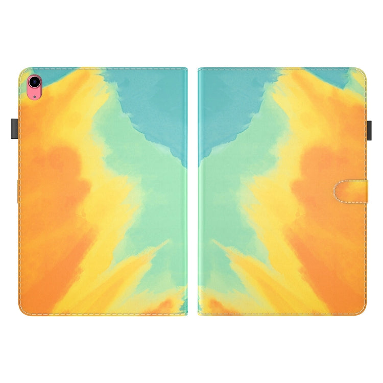 For iPad 10th Gen 10.9 2022 Watercolor Pattern Flip Leather Tablet Case