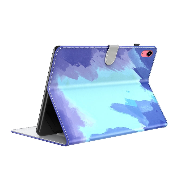 For iPad 10th Gen 10.9 2022 Watercolor Pattern Flip Leather Tablet Case