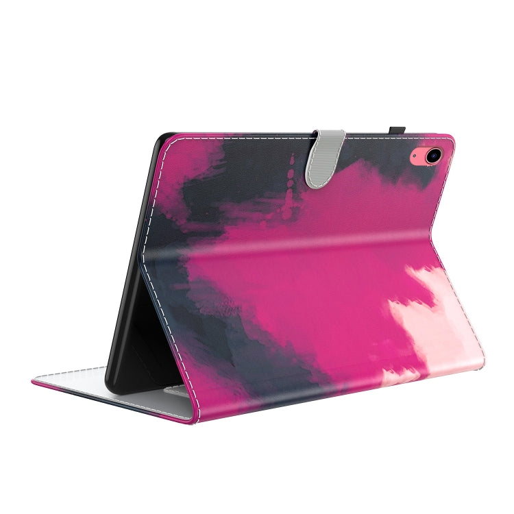 For iPad 10th Gen 10.9 2022 Watercolor Pattern Flip Leather Tablet Case