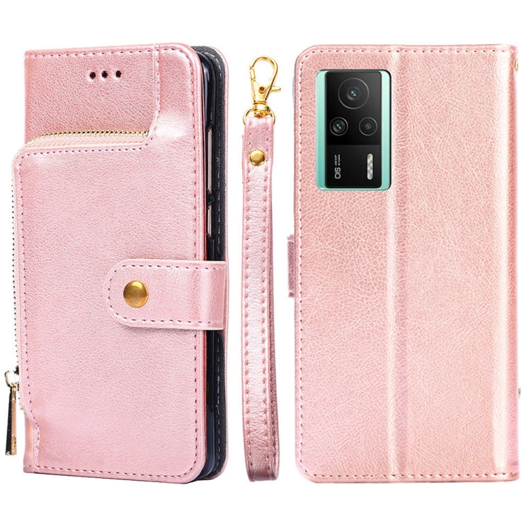 For Xiaomi Redmi K60E Zipper Bag Leather Phone Case