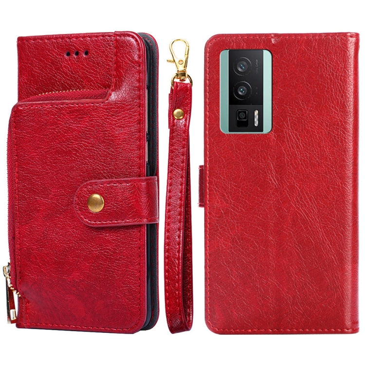 For Xiaomi Redmi K60 / K60 Pro Zipper Bag Leather Phone Case