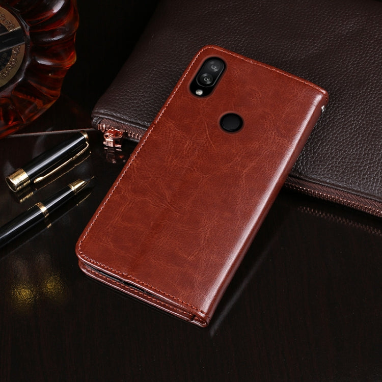 For Doogee N10 idewei  Crazy Horse Texture Horizontal Flip Leather Case with Holder & Card Slots & Wallet