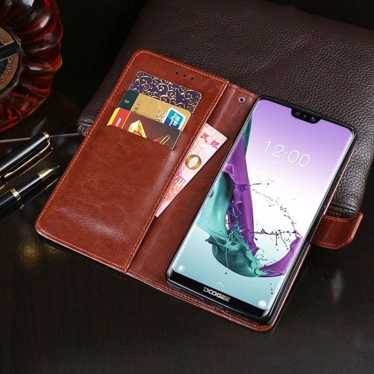 For Doogee N10 idewei  Crazy Horse Texture Horizontal Flip Leather Case with Holder & Card Slots & Wallet