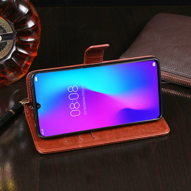 For Doogee N20 idewei  Crazy Horse Texture Horizontal Flip Leather Case with Holder & Card Slots & Wallet