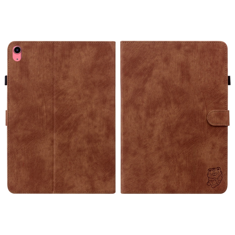 For iPad 10th Gen 10.9 2022 Tiger Pattern Flip Leather Tablet Case