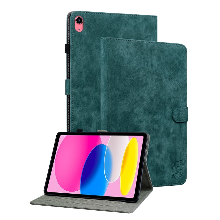For iPad 10th Gen 10.9 2022 Tiger Pattern Flip Leather Tablet Case