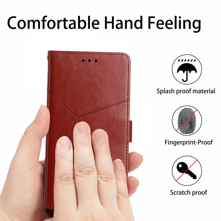 For OPPO A58 5G/A78 5G HT01 Y-shaped Pattern Flip Leather Phone Case