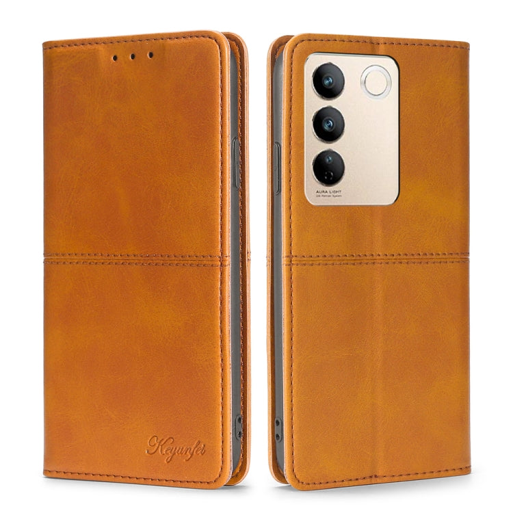 For vivo S16 / S16 Pro Cow Texture Magnetic Horizontal Flip Leather Phone Case