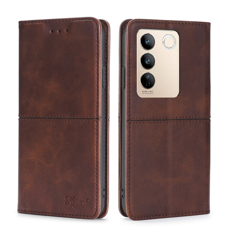 For vivo S16 / S16 Pro Cow Texture Magnetic Horizontal Flip Leather Phone Case