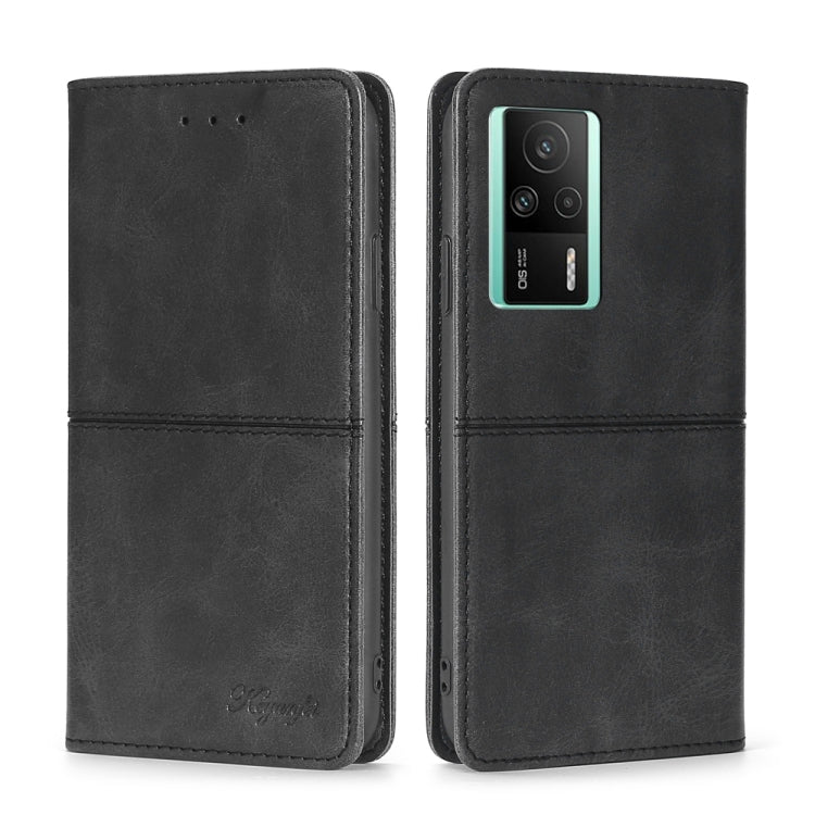 For Xiaomi Redmi K60E Cow Texture Magnetic Horizontal Flip Leather Phone Case