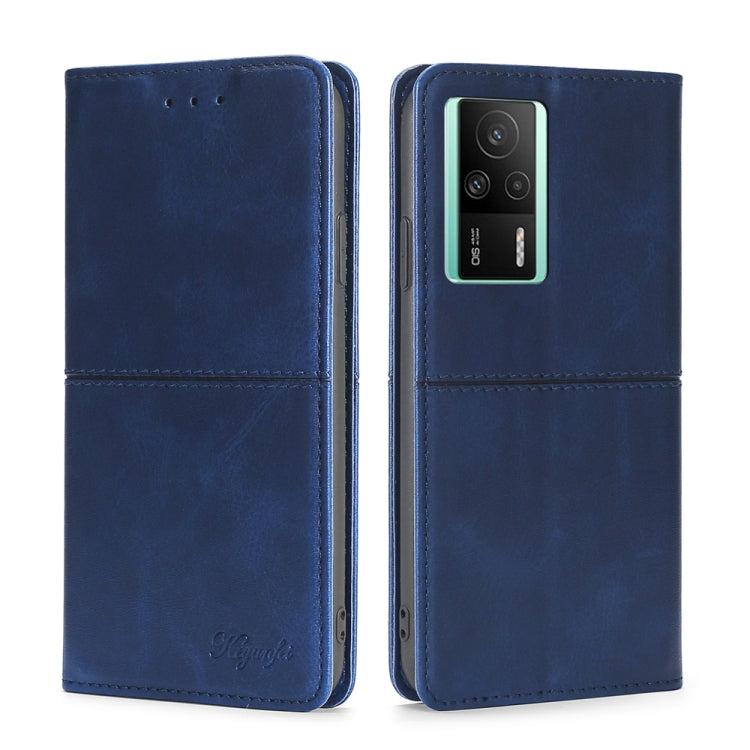 For Xiaomi Redmi K60E Cow Texture Magnetic Horizontal Flip Leather Phone Case