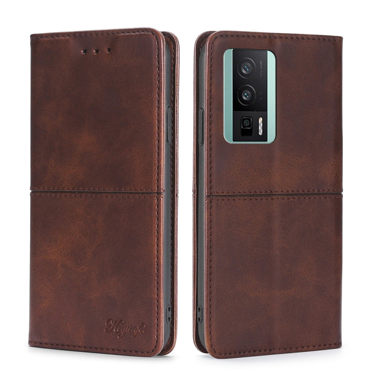 For Xiaomi Redmi K60 / K60 Pro Cow Texture Magnetic Horizontal Flip Leather Phone Case
