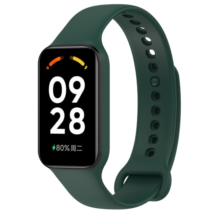 For Redmi Band 2 Solid Color Silicone Integrated Watch Band