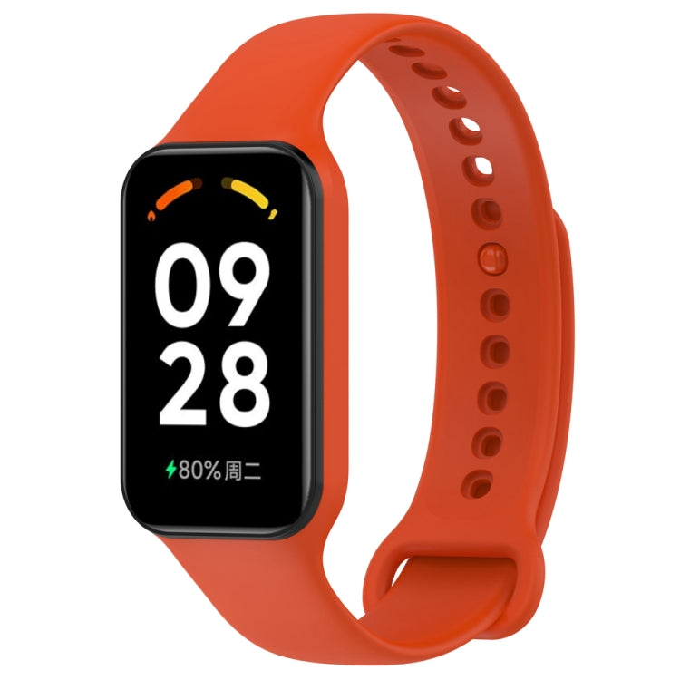 For Redmi Band 2 Solid Color Silicone Integrated Watch Band