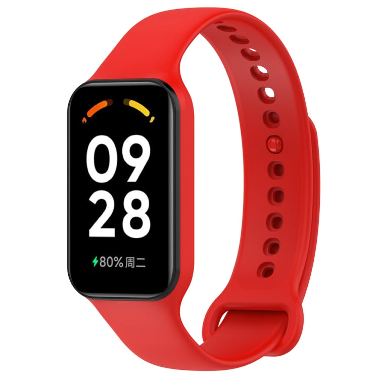 For Redmi Band 2 Solid Color Silicone Integrated Watch Band