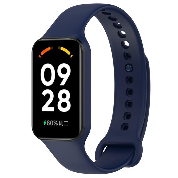 For Redmi Band 2 Solid Color Silicone Integrated Watch Band