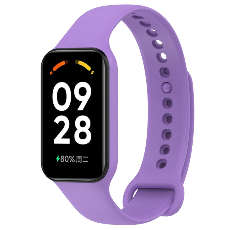 For Redmi Band 2 Solid Color Silicone Integrated Watch Band