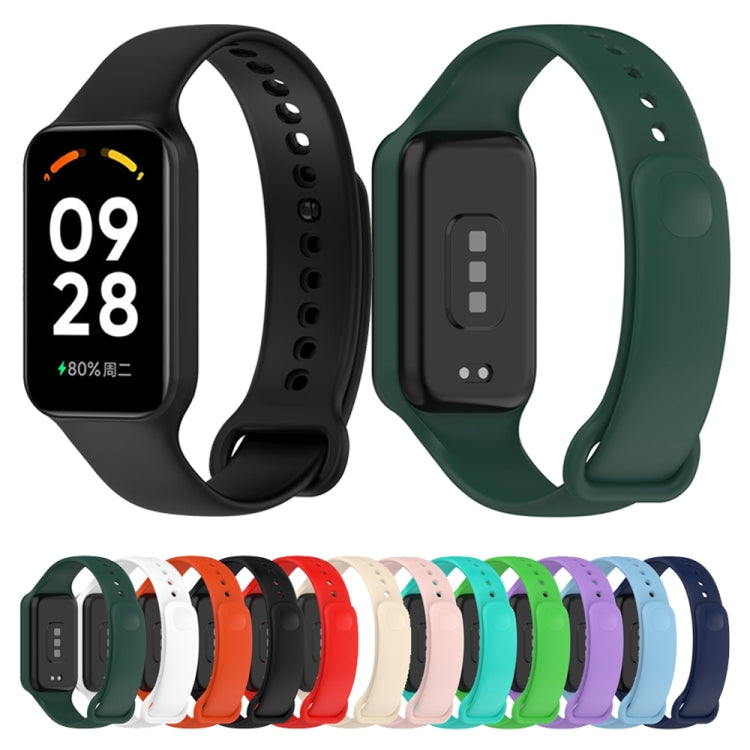 For Redmi Band 2 Solid Color Silicone Integrated Watch Band