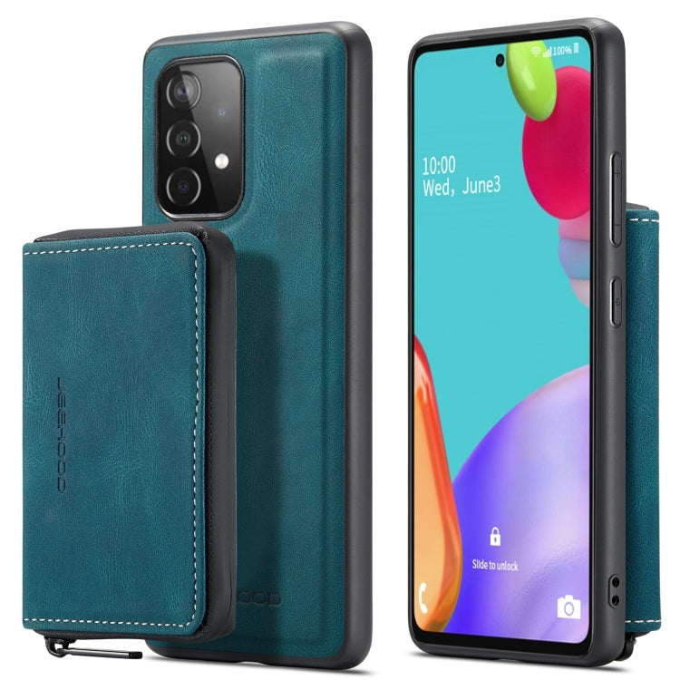 For Samsung Galaxy A53 5G JEEHOOD Magnetic Zipper Horizontal Flip Leather Phone Case