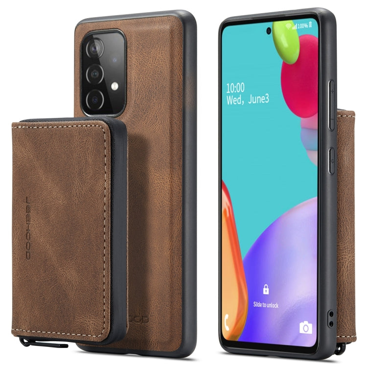 For Samsung Galaxy A53 5G JEEHOOD Magnetic Zipper Horizontal Flip Leather Phone Case