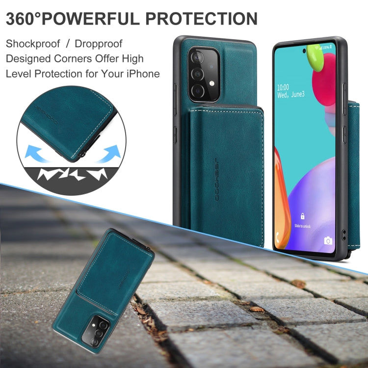 For Samsung Galaxy A73 5G JEEHOOD Magnetic Zipper Horizontal Flip Leather Phone Case