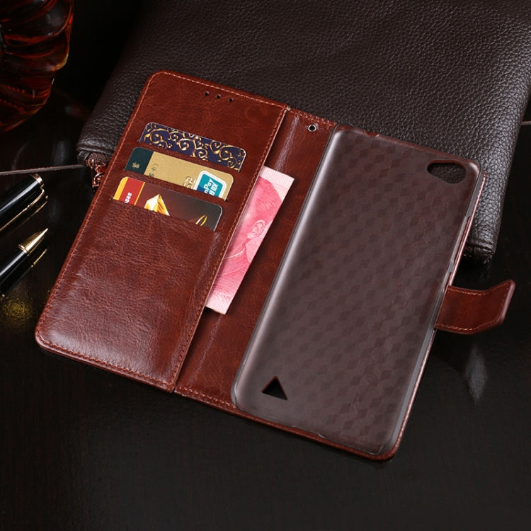 For Oukitel C5 Pro idewei  Crazy Horse Texture Horizontal Flip Leather Case with Holder & Card Slots & Wallet