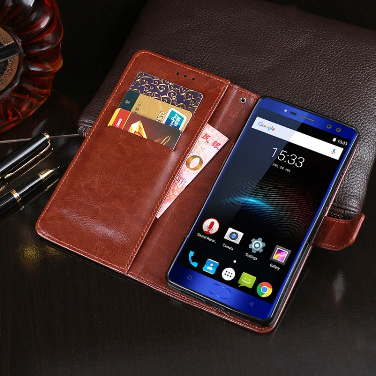 For Oukitel K3 idewei  Crazy Horse Texture Horizontal Flip Leather Case with Holder & Card Slots & Wallet