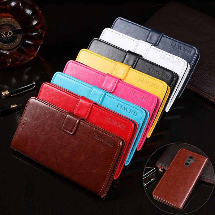 For Oukitel K8 idewei  Crazy Horse Texture Horizontal Flip Leather Case with Holder & Card Slots & Wallet