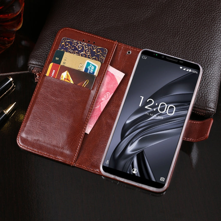 For Oukitel K8 idewei  Crazy Horse Texture Horizontal Flip Leather Case with Holder & Card Slots & Wallet