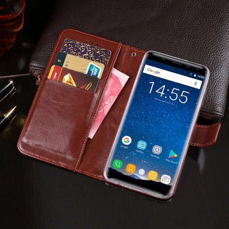 For Oukitel K5000 idewei  Crazy Horse Texture Horizontal Flip Leather Case with Holder & Card Slots & Wallet