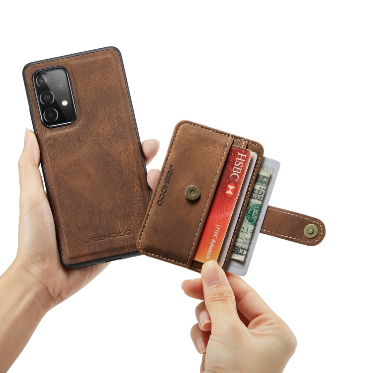 For Samsung Galaxy A53 5G JEEHOOD RFID Blocking Anti-Theft Magnetic Phone Case