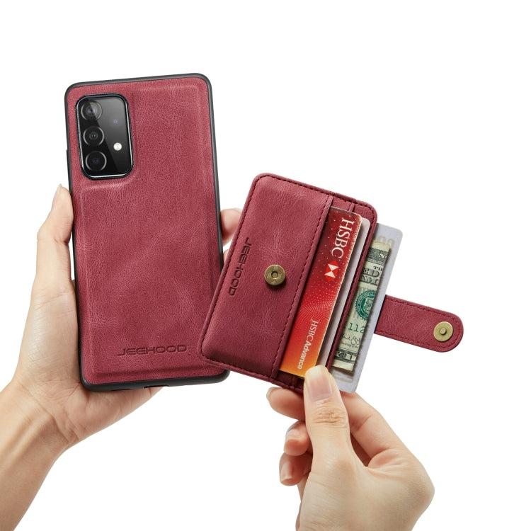 For Samsung Galaxy A53 5G JEEHOOD RFID Blocking Anti-Theft Magnetic Phone Case
