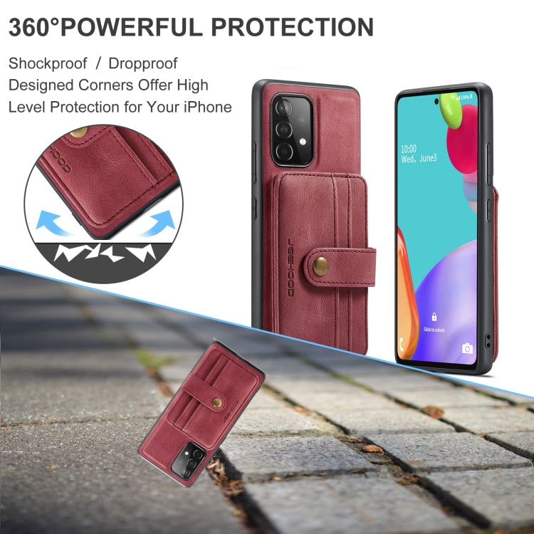For Samsung Galaxy A53 5G JEEHOOD RFID Blocking Anti-Theft Magnetic Phone Case