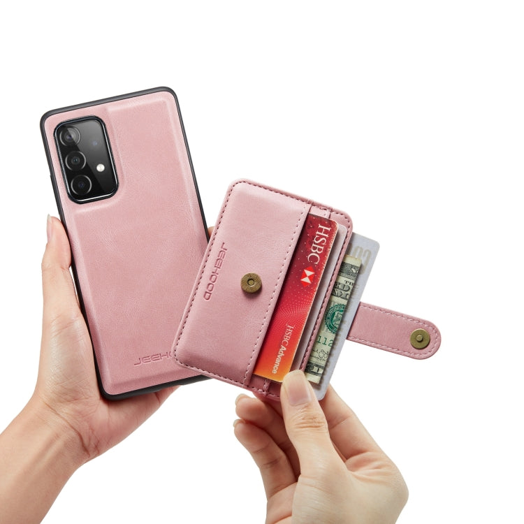 For Samsung Galaxy A53 5G JEEHOOD RFID Blocking Anti-Theft Magnetic Phone Case