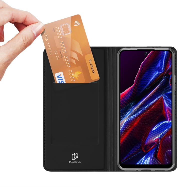 For Xiaomi Redmi Note 12 5G China/Global / Note 12R Pro / Poco X5 5G DUX DUCIS Skin Pro Series Flip Leather Phone Case