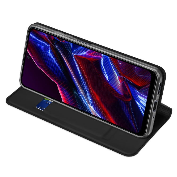For Xiaomi Redmi Note 12 5G China/Global / Note 12R Pro / Poco X5 5G DUX DUCIS Skin Pro Series Flip Leather Phone Case