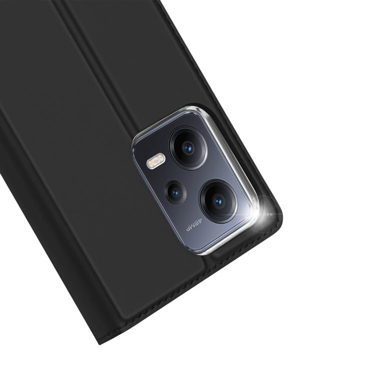 For Xiaomi Redmi Note 12 5G China/Global / Note 12R Pro / Poco X5 5G DUX DUCIS Skin Pro Series Flip Leather Phone Case