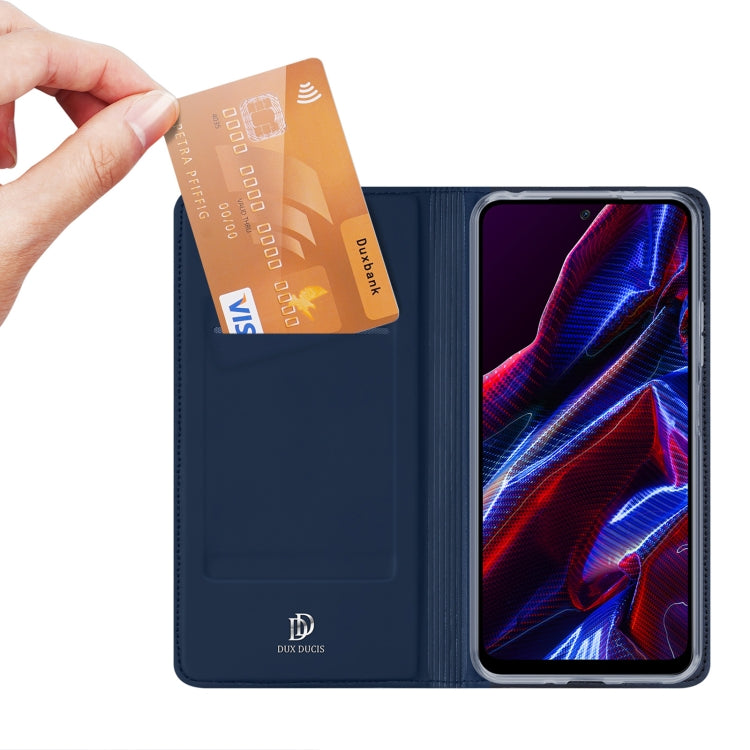 For Xiaomi Redmi Note 12 5G China/Global / Note 12R Pro / Poco X5 5G DUX DUCIS Skin Pro Series Flip Leather Phone Case