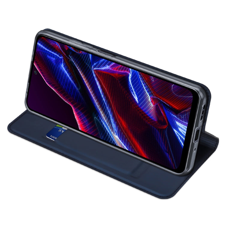 For Xiaomi Redmi Note 12 5G China/Global / Note 12R Pro / Poco X5 5G DUX DUCIS Skin Pro Series Flip Leather Phone Case