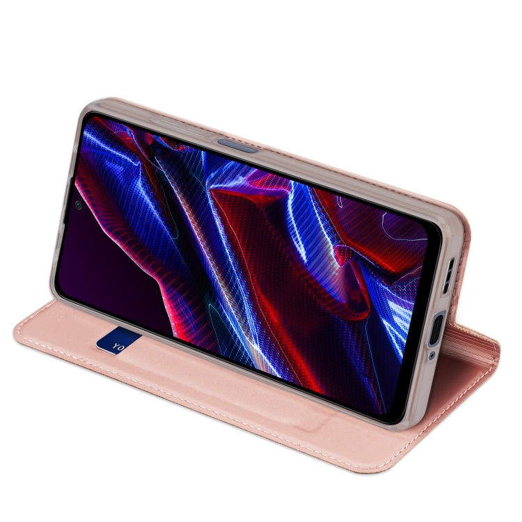 For Xiaomi Redmi Note 12 5G China/Global / Note 12R Pro / Poco X5 5G DUX DUCIS Skin Pro Series Flip Leather Phone Case