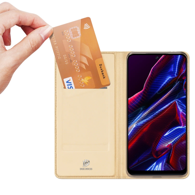 For Xiaomi Redmi Note 12 5G China/Global / Note 12R Pro / Poco X5 5G DUX DUCIS Skin Pro Series Flip Leather Phone Case