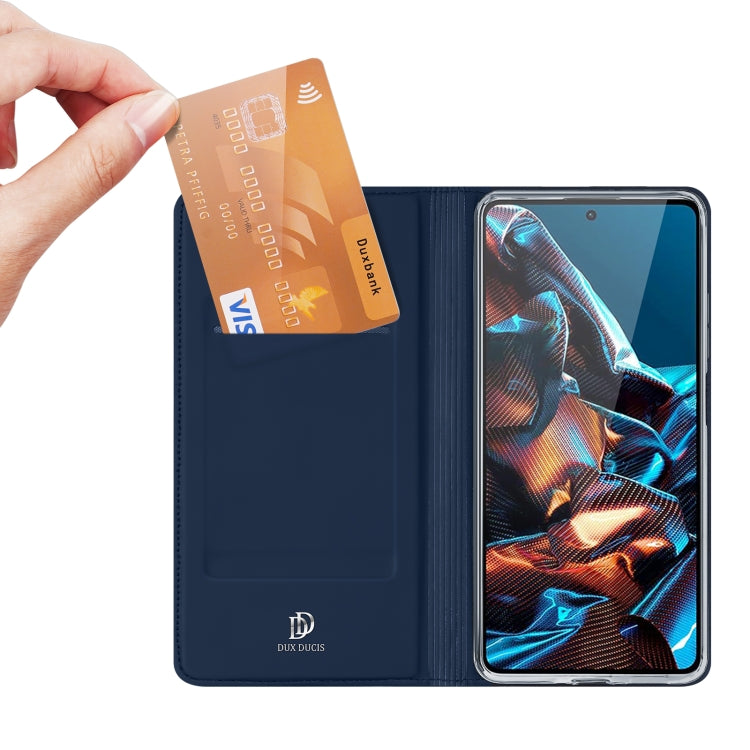 For Xiaomi Redmi Note 12 Pro 5G China/Global / Poco X5 Pro 5G DUX DUCIS Skin Pro Series Flip Leather Phone Case