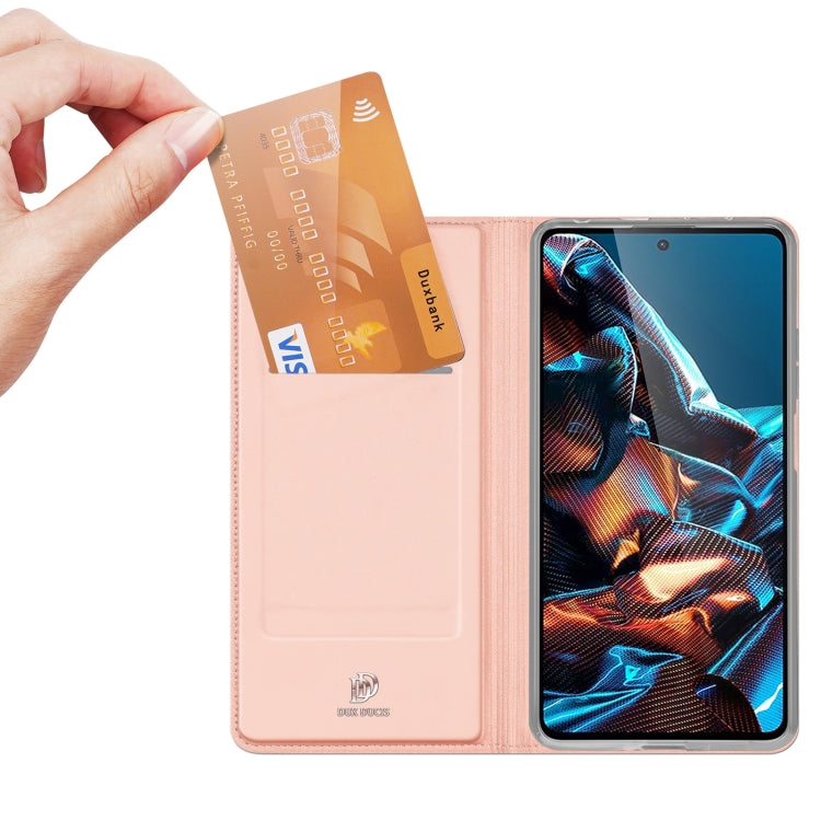 For Xiaomi Redmi Note 12 Pro 5G China/Global / Poco X5 Pro 5G DUX DUCIS Skin Pro Series Flip Leather Phone Case