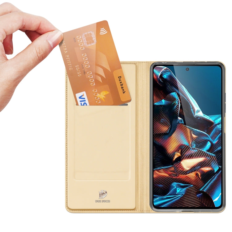 For Xiaomi Redmi Note 12 Pro 5G China/Global / Poco X5 Pro 5G DUX DUCIS Skin Pro Series Flip Leather Phone Case