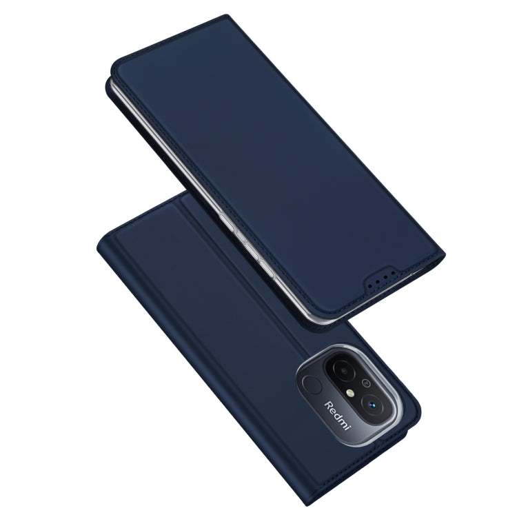 For Xiaomi Redmi 11A / 12C / Xiaomi Poco C55 DUX DUCIS Skin Pro Series Flip Leather Phone Case