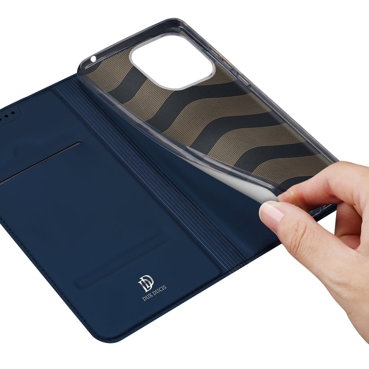 For Xiaomi Redmi 11A / 12C / Xiaomi Poco C55 DUX DUCIS Skin Pro Series Flip Leather Phone Case