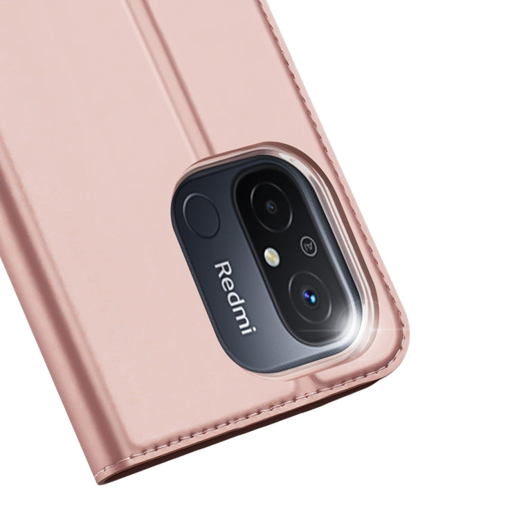 For Xiaomi Redmi 11A / 12C / Xiaomi Poco C55 DUX DUCIS Skin Pro Series Flip Leather Phone Case
