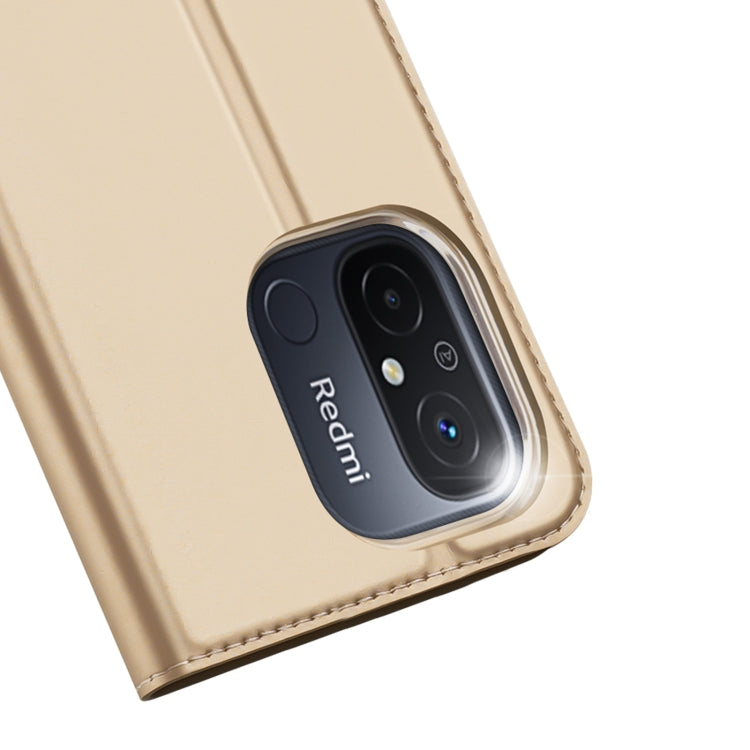 For Xiaomi Redmi 11A / 12C / Xiaomi Poco C55 DUX DUCIS Skin Pro Series Flip Leather Phone Case