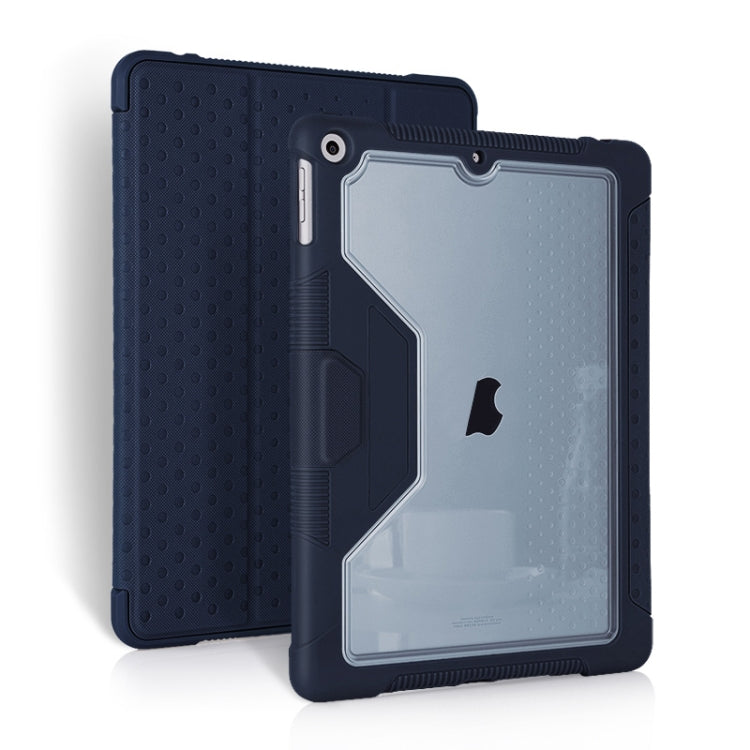 For iPad 10.2 2019 / 10.2 2020 / 10.2 2021 3-fold TPU Acrylic PC Smart Leather Tablet Case